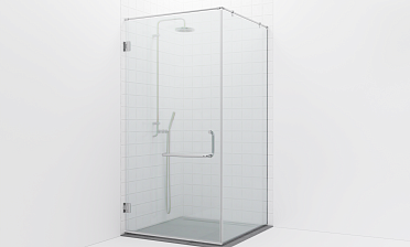 Комплект фурнитуры для душевой перегородки на профиле с угловой штангой t551-1 купить в Алматы