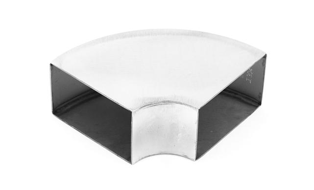 Отвод поручня под сварку 60х40х130x1.5  90°, полированный 600 Grit (AISI 304) k675