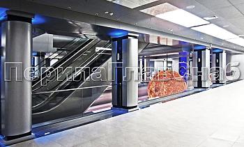 Ограждение атриума из стекла с поручнем без стоек в Алматы. Готовые проекты ПерилаГлавСнаб