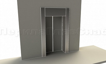 Облицовка портала лифта в Алматы. Готовые проекты ПерилаГлавСнаб