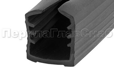 Уплотнитель в поручень с пазом 27х30 для стекла 8+8 мм, EPDM Фk307 купить в Алматы