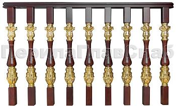 Латунные перила для лестниц серии – Гранд Опера L03 в Алматы. Готовые проекты ПерилаГлавСнаб