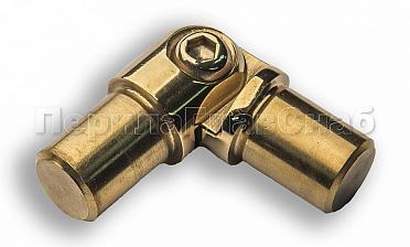 Поворот ригеля Ø16х1.5 мм, с двумя установочными штифтами, шарнирный, золото (AISI 304) k060-88 купить в Алматы