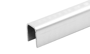 Профиль П-образный t=1,5 мм под стекло 20 мм, полированный, длина 2000 мм, AISI 304 Ф-1149 купить в Алматы