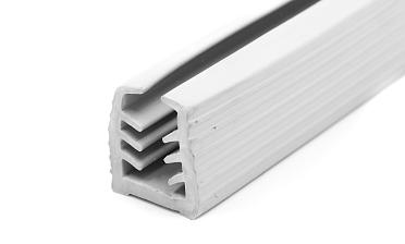 Уплотнитель в поручень с пазом 27х30 для стекла 10 мм, EPDM (палки 3 м) СЕРЫЙ Фk305-G купить в Алматы