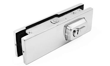 Замок для стеклянной двери угловой с круглым ригелем комплект, полированный t150 PSS купить в Алматы