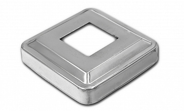 Низ стойки фигурный под трубу 25х25 мм, 66х66х0.4, высота 16 мм, полированный (AISI 304) k374 купить в Алматы Низ стойки фигурный под трубу 25х25 мм, 66х66х0.4, высота 16 мм, полированный (AISI 304) k374 купить в Алматы