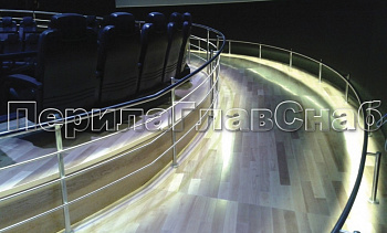 Ограждение со светильниками, встроенными в поручень в Алматы. Готовые проекты ПерилаГлавСнаб Ограждение со светильниками, встроенными в поручень в Алматы. Готовые проекты ПерилаГлавСнаб