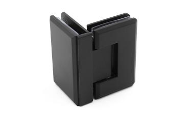 Петля для душевой стекло-стекло 90х55 мм, 90°, цинк, черный t304 BZn купить в Алматы