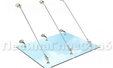 Комплект фурнитуры для козырька 1200х1500 (на вантах/тягах) k671-12-15 купить в Алматы