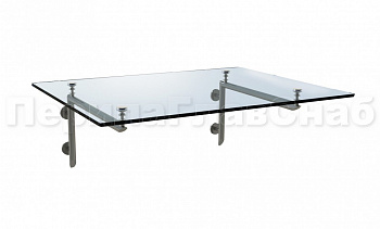 Стеклянный консольный навес на Г-образном каркасе - вариант 2 в Алматы. Готовые проекты ПерилаГлавСнаб Стеклянный консольный навес на Г-образном каркасе - вариант 2 в Алматы. Готовые проекты ПерилаГлавСнаб