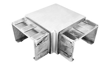 Отвод для поручня с пазом 40х60 мм, шлифованный (AISI 304) Фk542-2 купить в Алматы Отвод для поручня с пазом 40х60 мм, шлифованный (AISI 304) Фk542-2 купить в Алматы