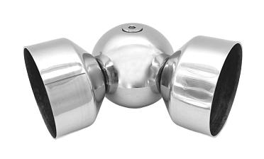 Поворот дер./пласт. поручня Ø49х0.8 мм, полированный, (AISI 201) k053-4 купить в Алматы Поворот дер./пласт. поручня Ø49х0.8 мм, полированный, (AISI 201) k053-4 купить в Алматы