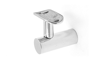 Держатель поручня к стойке Ø38.1 мм, с ложементом для трубы Ø50.8 мм полированный, литой (AISI 304) k243 купить в Алматы Держатель поручня к стойке Ø38.1 мм, с ложементом для трубы Ø50.8 мм полированный, литой (AISI 304) k243 купить в Алматы