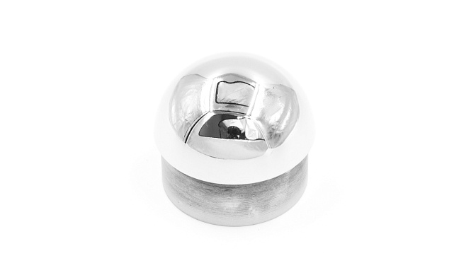 Заглушка литая сферическая на трубу Ø42.4х1.5 мм (AISI 304) полированная k272  Заглушка литая сферическая на трубу Ø42.4х1.5 мм (AISI 304) полированная k272