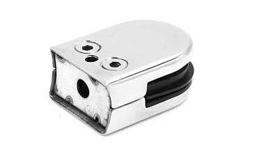 Стеклодержатель штампованный под стекло 8 мм (4+4 мм), под стойку Ø38.1 мм 40х24х54, шлифованный (AISI 304) Фk038-2 купить в Алматы Стеклодержатель штампованный под стекло 8 мм (4+4 мм), под стойку Ø38.1 мм 40х24х54, шлифованный (AISI 304) Фk038-2 купить в Алматы