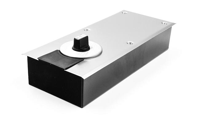 Доводчик для стеклянной двери напольный, шлифованный EN2 500 тыс.циклов  115 гр (дверь 700-900 мм , до 80 кг) t186-2 SSS