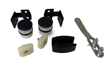 Комплект раздвижной системы на G-профиле, черный t407 BL  купить в Алматы