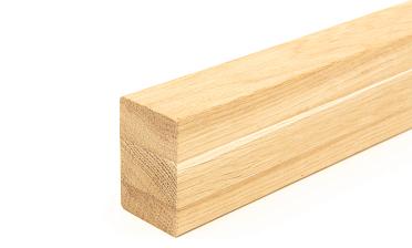 Дубовый поручень 60х40 некрашеный БЕЗ ПАЗА, Премиум Ф-1196 купить в Алматы