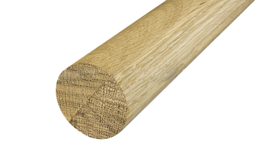 Поручень деревянный из Дуба Ø50мм -  2,0 м Премиум Ф-1662 купить в Алматы