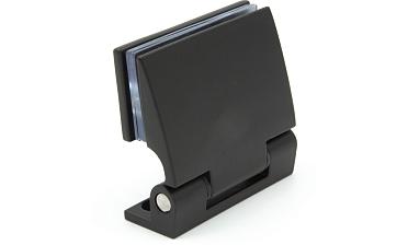 Петля для душевой стена-стекло 90°, односторонняя, без реза, нержавеющая сталь AISI 304, черная t315 BL  купить в Алматы