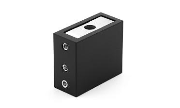 Коннектор стена-труба для прямоугольного трека 30х10 мм, нержавеющая сталь AISI 304, черная t463 BL купить в Алматы