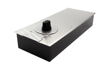 Доводчик для стеклянной двери до 80 кг EN2, напольный, 500 тыс. циклов, нержавеющая сталь AISI 304, шлифованная t182 SSS купить в Алматы