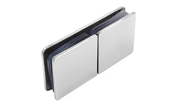 Коннектор для душевой кабины стекло-стекло 180° 45х45 мм латунь-хром, полированный 64 t724 PC купить в Алматы