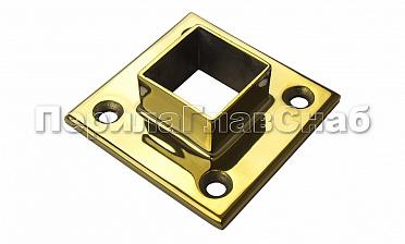 Фланец для трубы 40х40 мм, полированный, под золото (AISI 304) Фk223-88 купить в Алматы