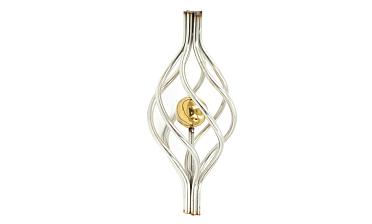 Декоративная вставка (корзинка) для стойки Ø25 мм, с золотым шаром k388-2 купить в Алматы