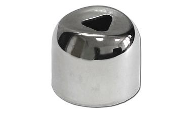 Наконечник штампованный (СПС) прямой 90° на трубу Ø25 мм, для поручня Ø38.1 мм, полированный, нержавеющий, AISI 304, k071 купить в Алматы Наконечник штампованный (СПС) прямой 90° на трубу Ø25 мм, для поручня Ø38.1 мм, полированный, нержавеющий, AISI 304, k071 купить в Алматы