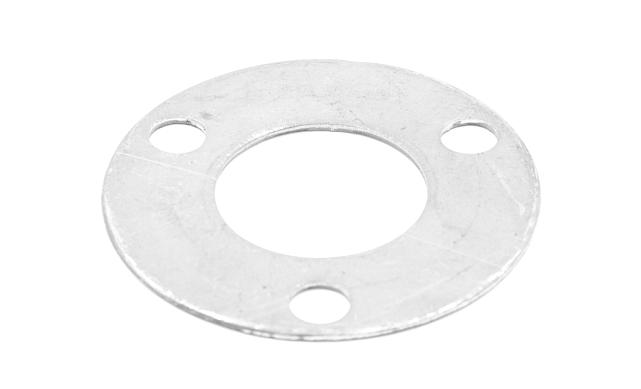 Фланец стойки 38/80 х 2 мм, 3 отв х М10 х 20, черный металл k116-38-8 2