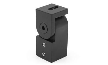 Держатель труба-стена, регулируемый, Ø19 мм, нерж., черный t908 BL купить в Алматы