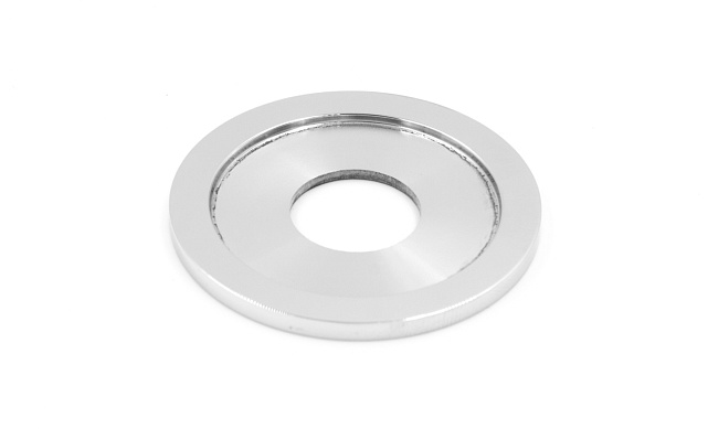 Розетта для трубы Ø38.1 мм, Ø48.5х3, с отверстием Ø17.6 мм (AISI 201) k050 Розетта для трубы Ø38.1 мм, Ø48.5х3, с отверстием Ø17.6 мм (AISI 201) k050