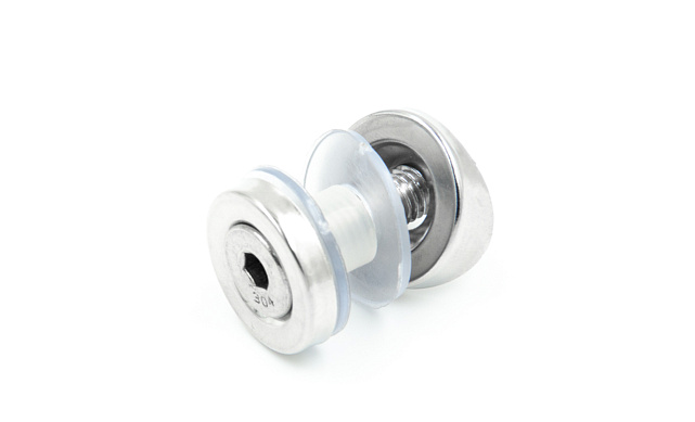 Стеклодержатель точечный для трубы Ø38.1 мм, штампованный, полированный (AISI 304) k074 Стеклодержатель точечный для трубы Ø38.1 мм, штампованный, полированный (AISI 304) k074