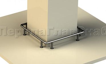 Колесоотбойники вокруг квадратной колонны, все завязано купить в Алматы