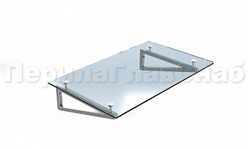 Стеклянный козырек на консоли из трубы в Алматы. Готовые проекты ПерилаГлавСнаб Стеклянный козырек на консоли из трубы в Алматы. Готовые проекты ПерилаГлавСнаб