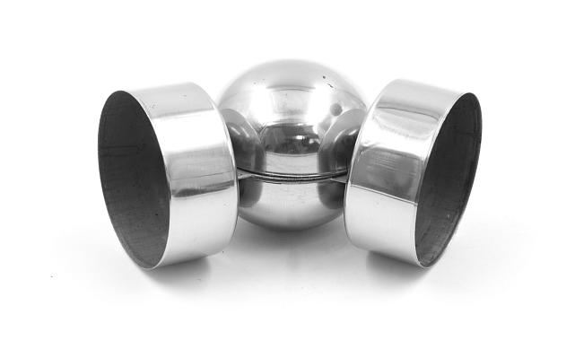 Поворот дер./пласт. поручня Ø50.8х0.4 мм, полированный, (AISI 201) k053-5