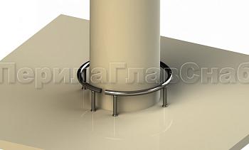 Колесоотбойник вокруг колонны в Алматы. Готовые проекты ПерилаГлавСнаб