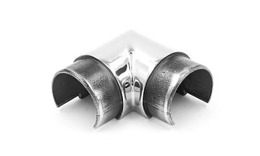 Отвод поручня 90°, с вставками для трубы Ø42.4 мм, полир., (AISI 304) k230-2 купить в Алматы