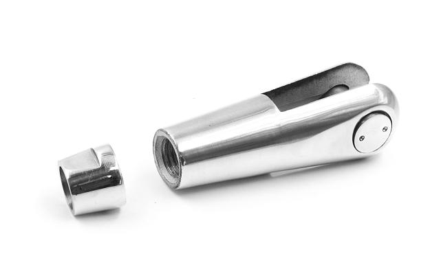 Наконечник ванты (тяги) с резьбой М16 левый, литой,полированный (AISI316) k661-16-L