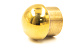 Заглушка для трубы Ø16 мм сферическая литая золотая k264-88