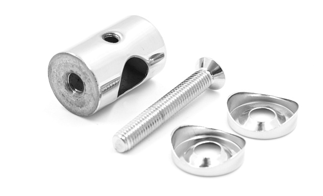 Ригеледержатель на стойку Ø38.1хØ16, облегченный, полированный, (AISI 201) k031 3 Ригеледержатель на стойку Ø38.1хØ16, облегченный, полированный, (AISI 201) k031 3