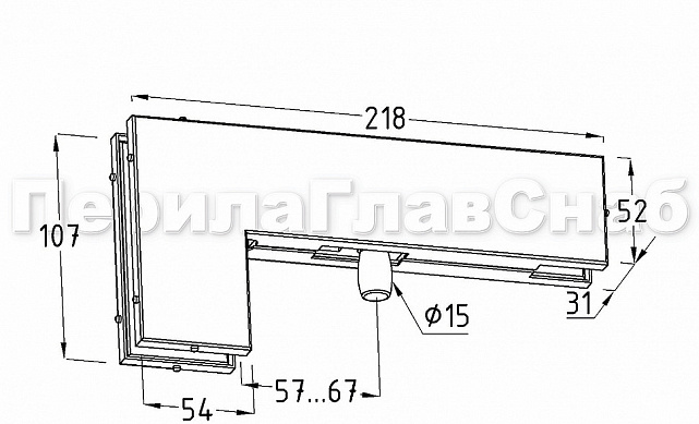 Фитинг угловой соединительный с осью, шлифованный t140 SSS 5