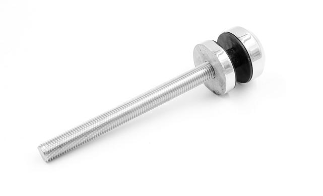 Комплект торцевого крепления несущего стекла, шпилька AISI316, гайка-шайба Ø50х10х18 мм с внутренней резьбой М16, полированный k277-2 6