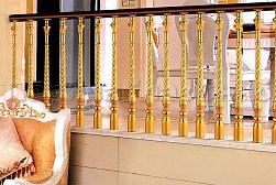 Латунные перила под золото в Алматы. Готовые проекты ПерилаГлавСнаб - фото 6