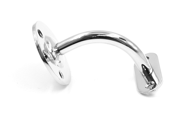 Пристенок с ложементом на плоскость, вынос 65х65, Ø60х3 мм, сварной, нержавеющая сталь AISI 304 полированная k234-5 5 Пристенок с ложементом на плоскость, вынос 65х65, Ø60х3 мм, сварной, нержавеющая сталь AISI 304 полированная k234-5 5