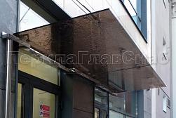 Стеклянные козырьки на вантах в Алматы. Готовые проекты ПерилаГлавСнаб - фото 31