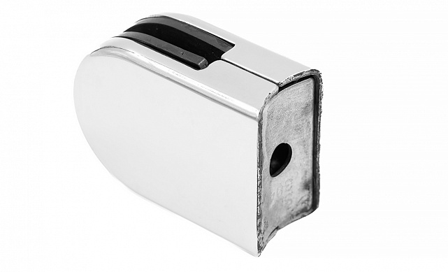 Стеклодержатель штампованный под стекло 10 мм (5+5 мм), под стойку Ø38.1 мм (39х24х55), полированный (AISI 304) k538-10 5 Стеклодержатель штампованный под стекло 10 мм (5+5 мм), под стойку Ø38.1 мм (39х24х55), полированный (AISI 304) k538-10 5