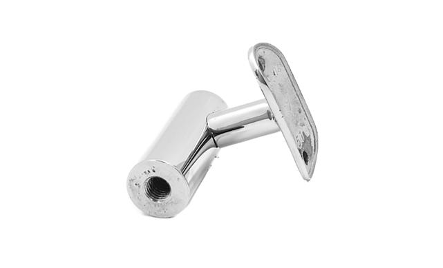 Держатель поручня к стойке Ø38.1 мм, с ложементом для трубы Ø50.8 мм полированный, литой (AISI 304) k243 3